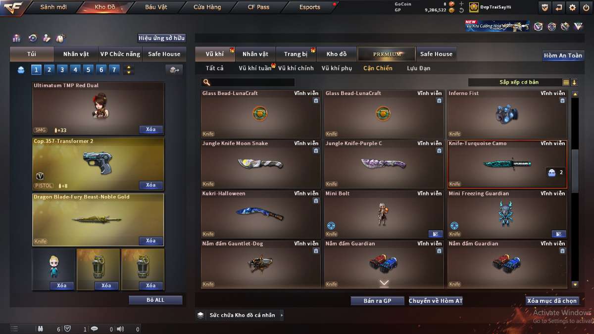 shop acc cf uy tin gia re